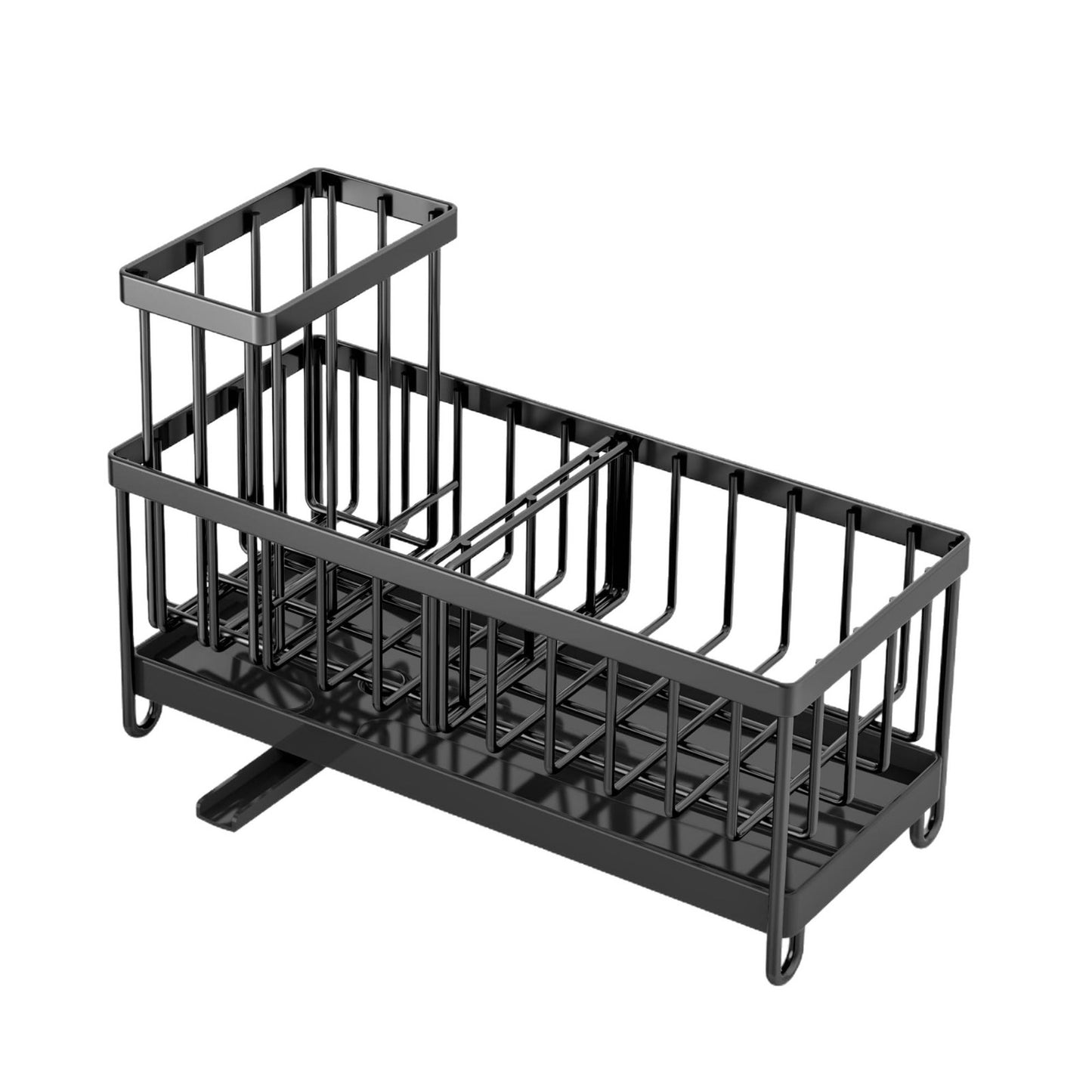 The Flow™ Sink Caddy | Kitchen Sink Organizer with Drain Tray