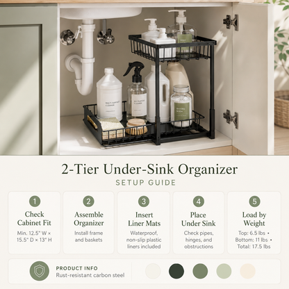 Pull-Out Under Sink Organizer | Simarka