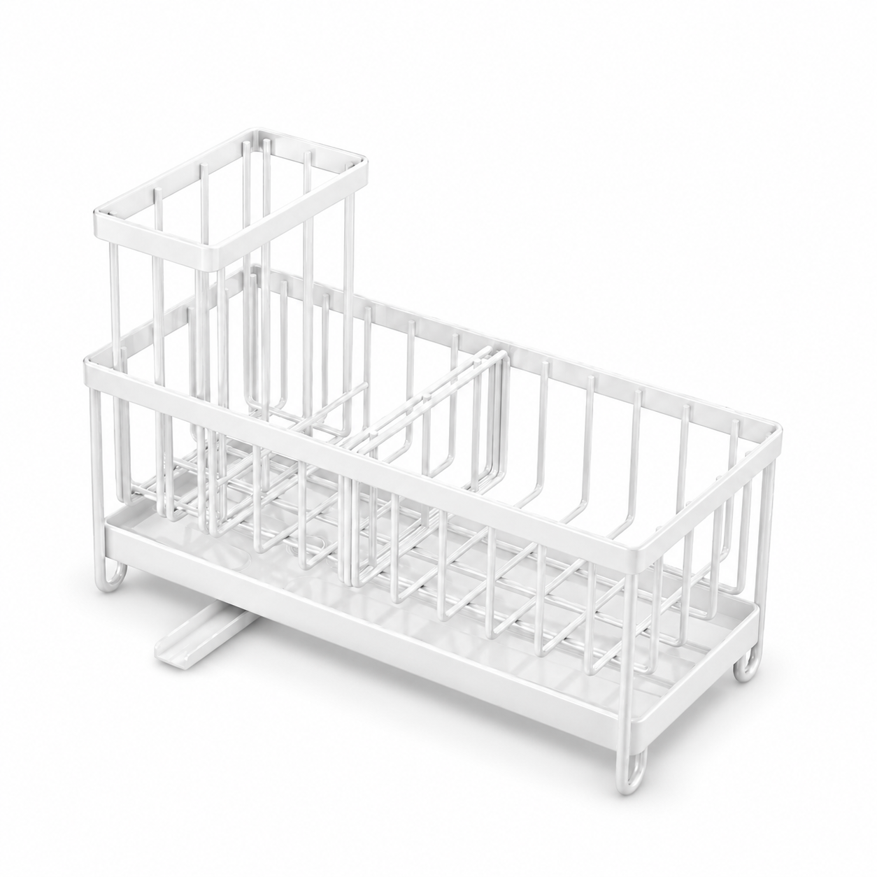 The Flow™ Sink Caddy | Kitchen Sink Organizer with Drain Tray