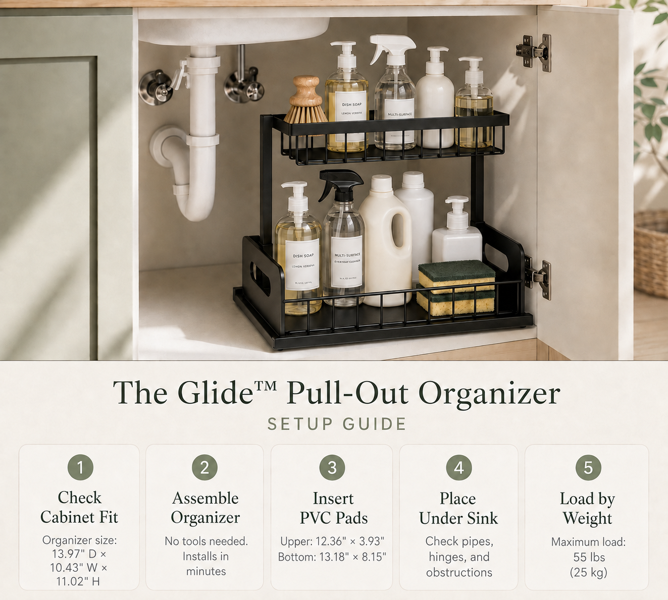 The Glide™ Pull-Out Organizer