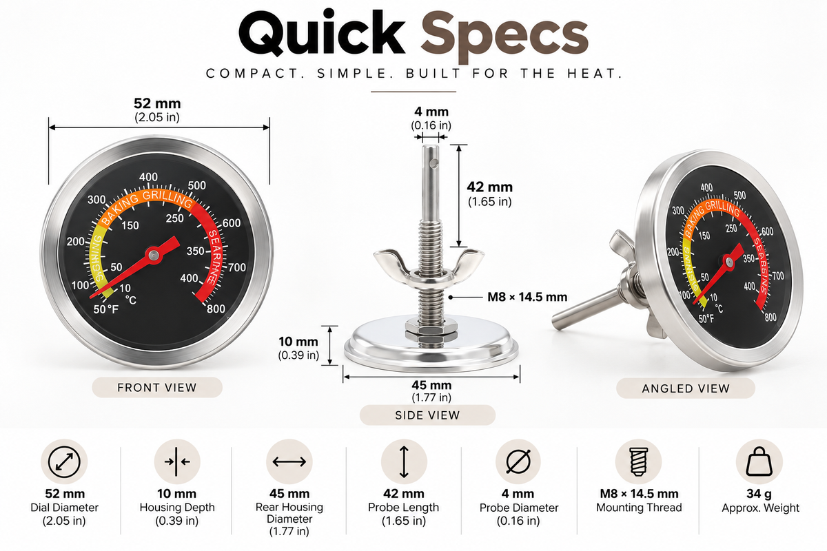 The Gauge™ — Analog Cooking Thermometer