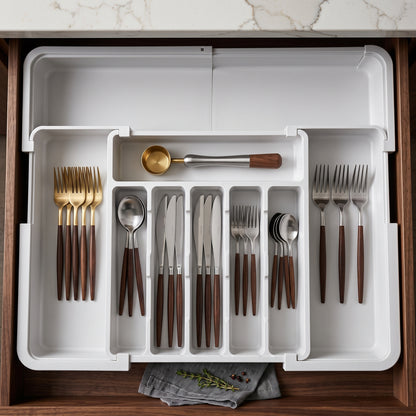 The Array™ Expandable Cutlery Organizer