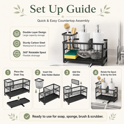 Kitchen Sink Caddy Organizer