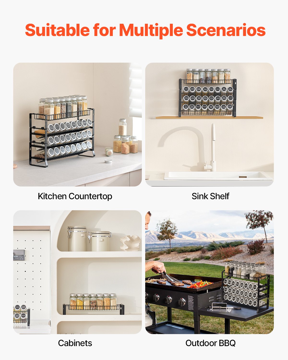 Spice Rack Organizer 18x11in
